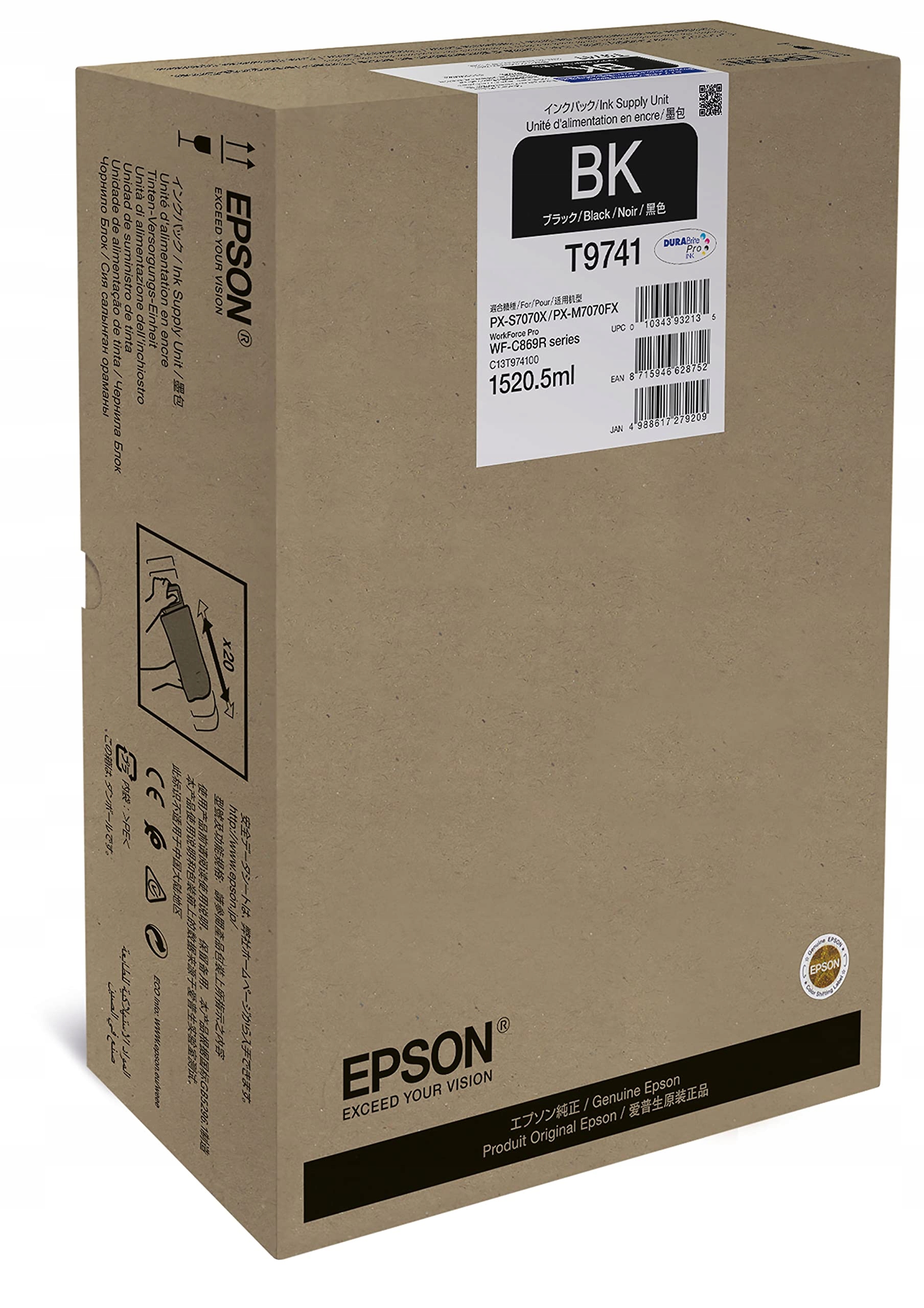 Atrament Epson T9741 Originál C13T974100 čierny (black)