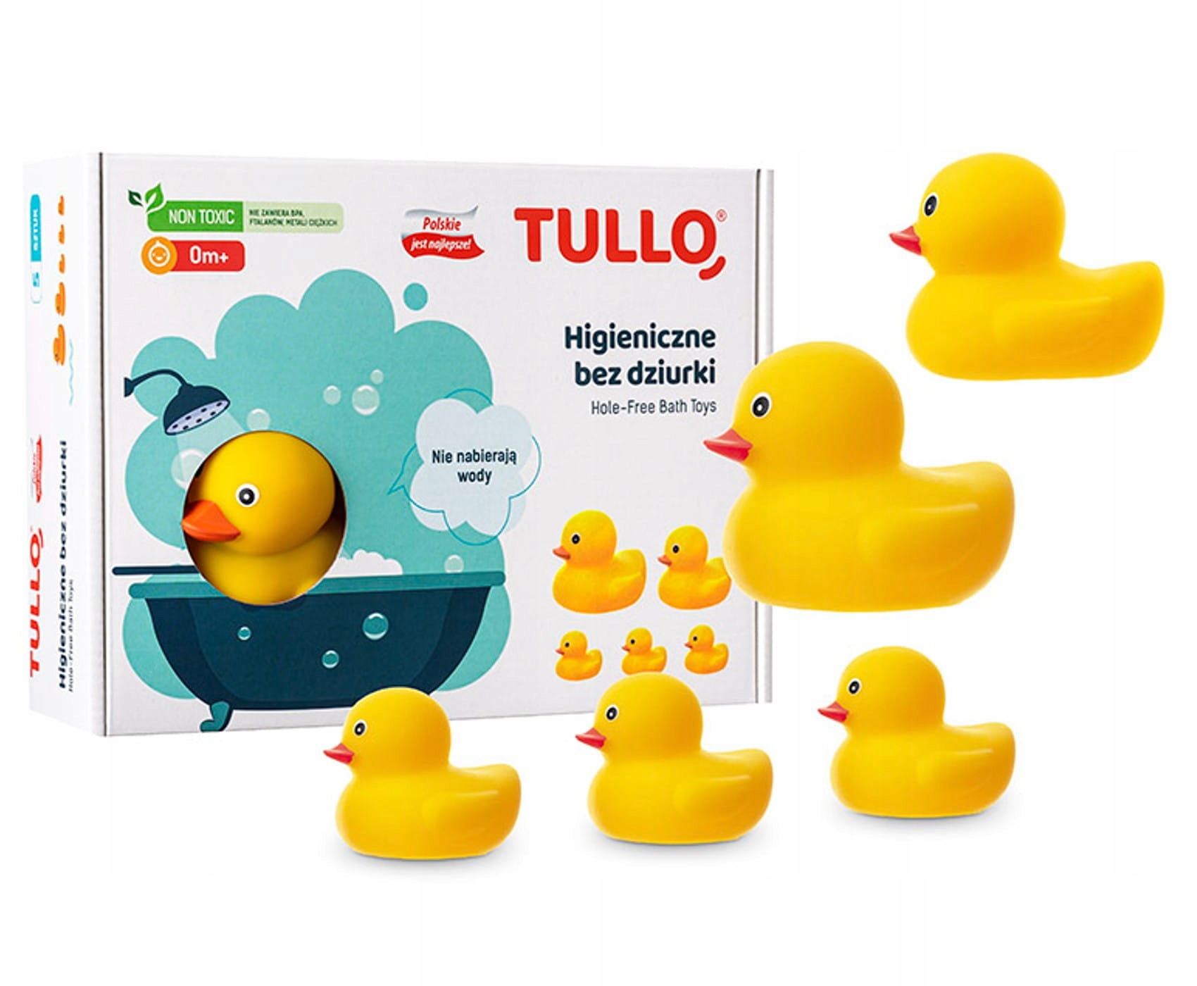 

Kaczuszki do kąpieli Tullo Zestaw Bez dziurki 5szt