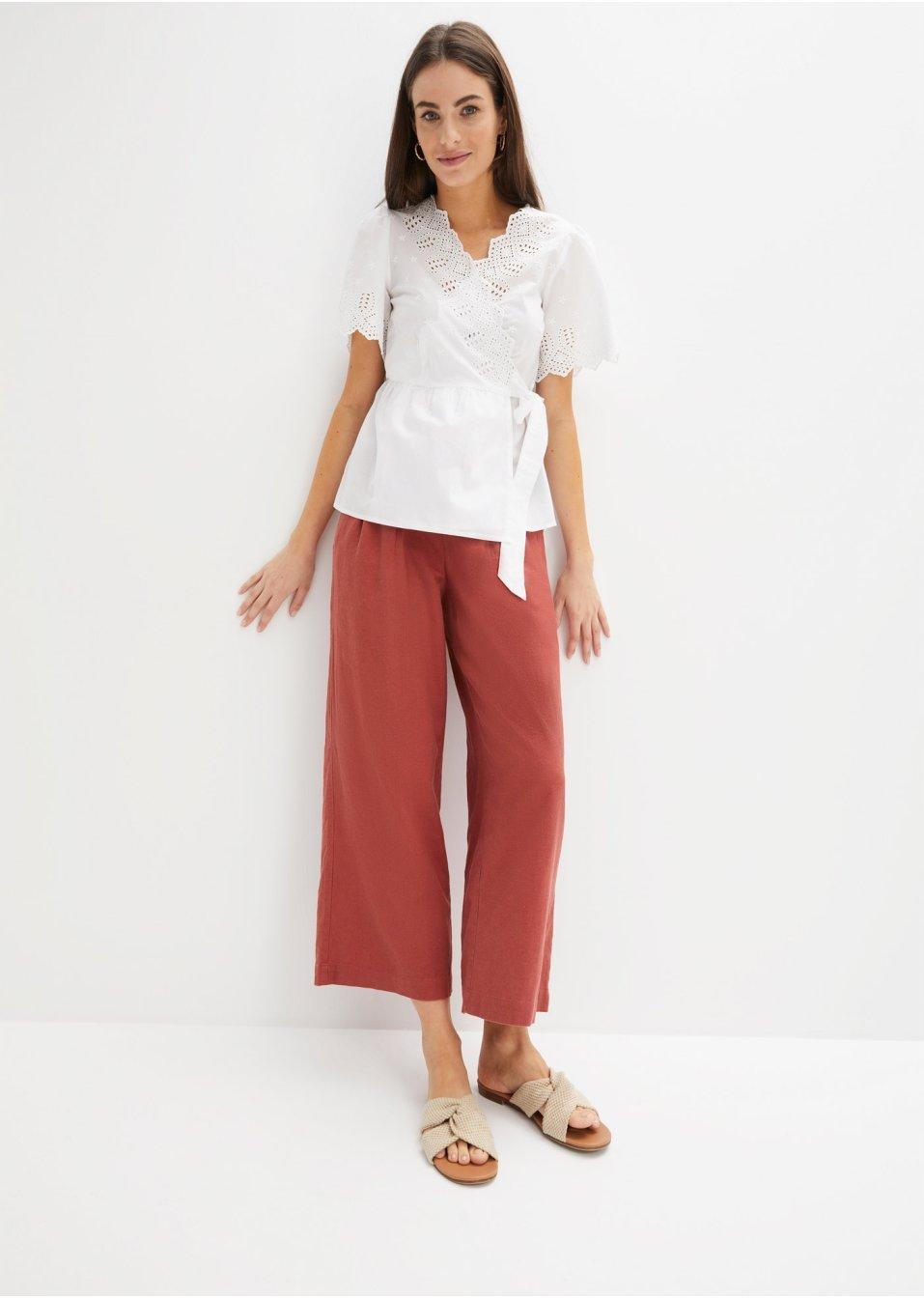 46 Bonprix WW BIAŁY TOP Z HAFTEM Płeć kobieta