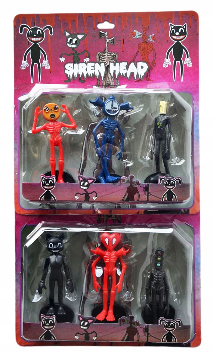 

Siren Head Figurki Duże Zestaw 6 Figurek Anime