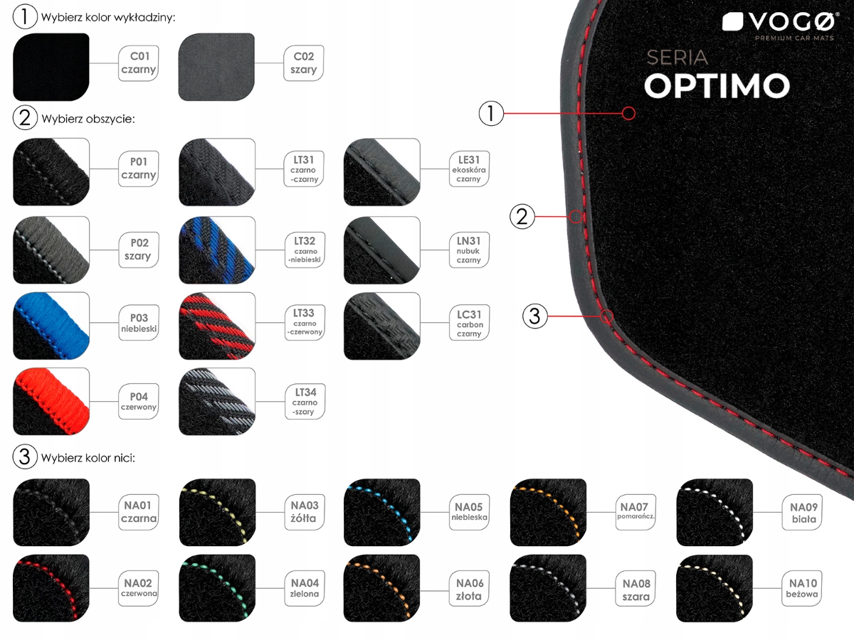 Dywaniki welurowe Premium MAN TGX 2007- Zestaw wieloelementowy tak