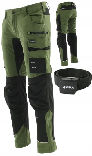 Elastické softshellové pracovní kalhoty Spandex nylon Motionflex Bozp 56