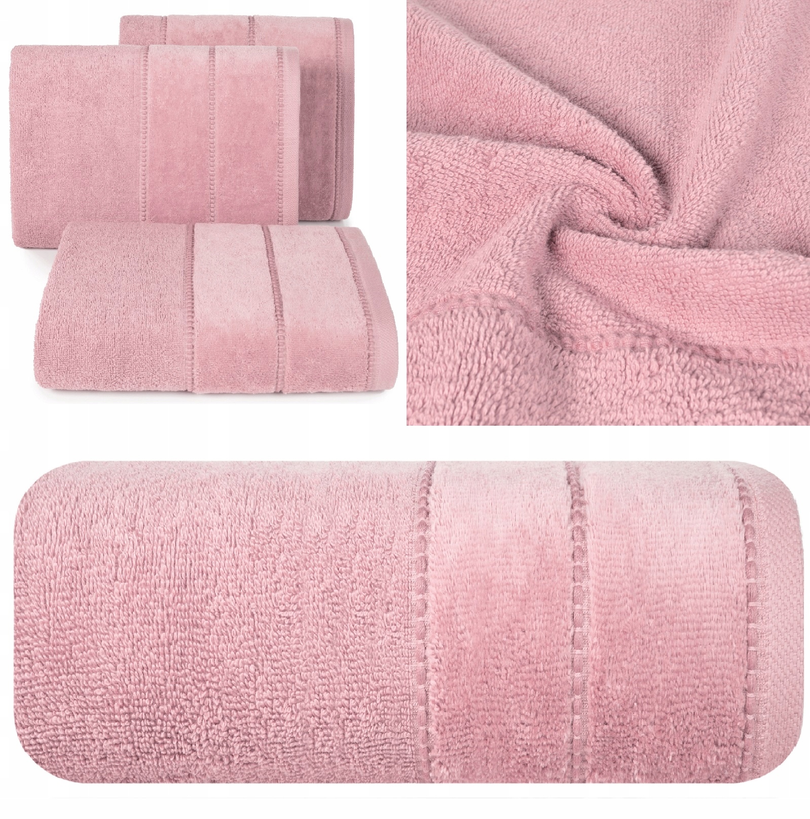 Kpl ręczników 50x90+70x140 GRUBE 500g 100% BAWEŁNA Wymiary ręcznika 50x90cm 70x140cm