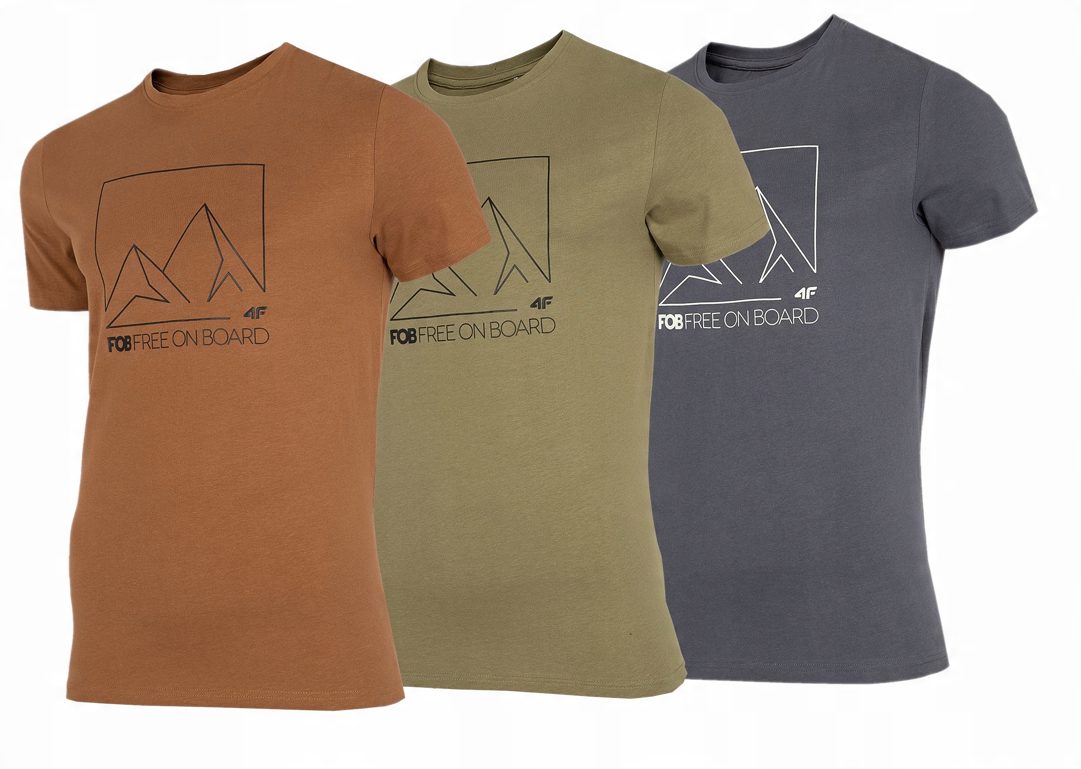 

4F T-shirt Koszulka Męska TSM025 Zestaw 3 Szt