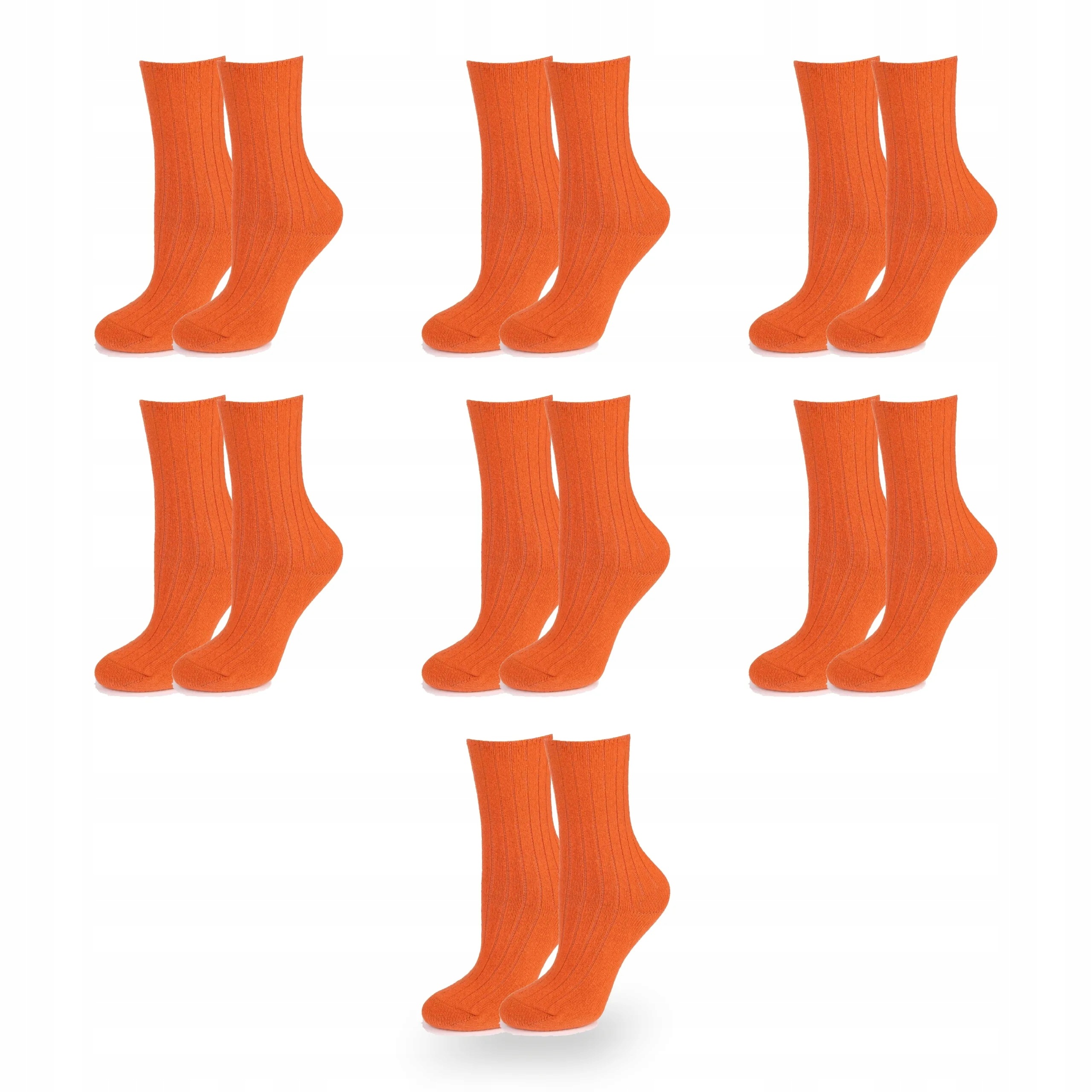 Ponožky vlněné ponožky 7 párů oranžové 39/41