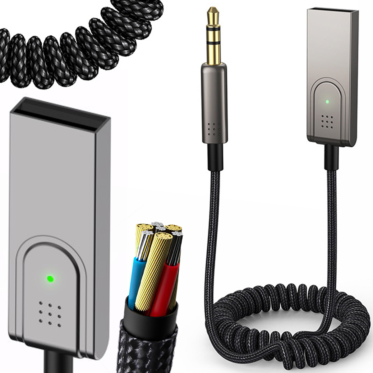 

Transmiter Adapter Samochodowy Odbiornik Audio Usb