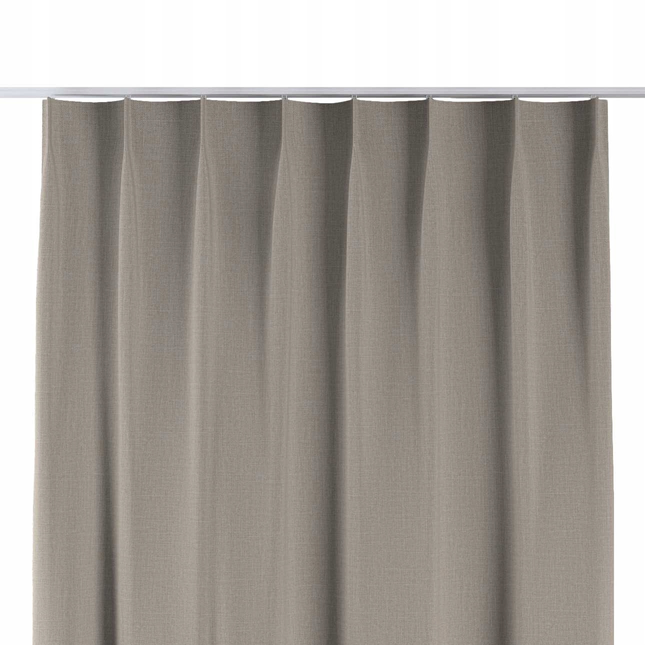 Záves na jednoduchých flex háčikoch 130 x 260 cm, hnedý