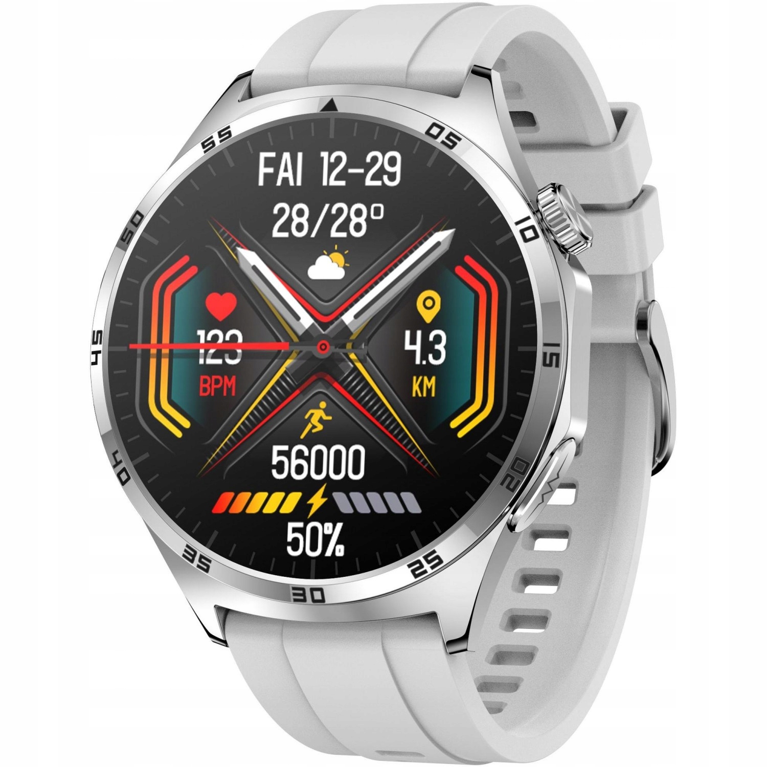 Chytré Hodinky Pánský Hagen HB27.111.5312 šedý řemínek