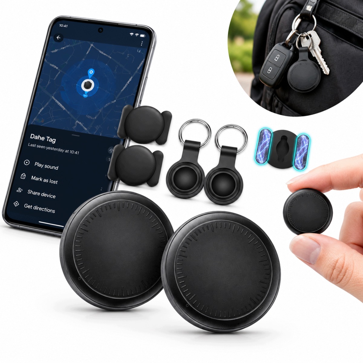 2X Mini Lokalizator Gps Bez Abonamentu Śledzenie Roweru Dziecka Auta