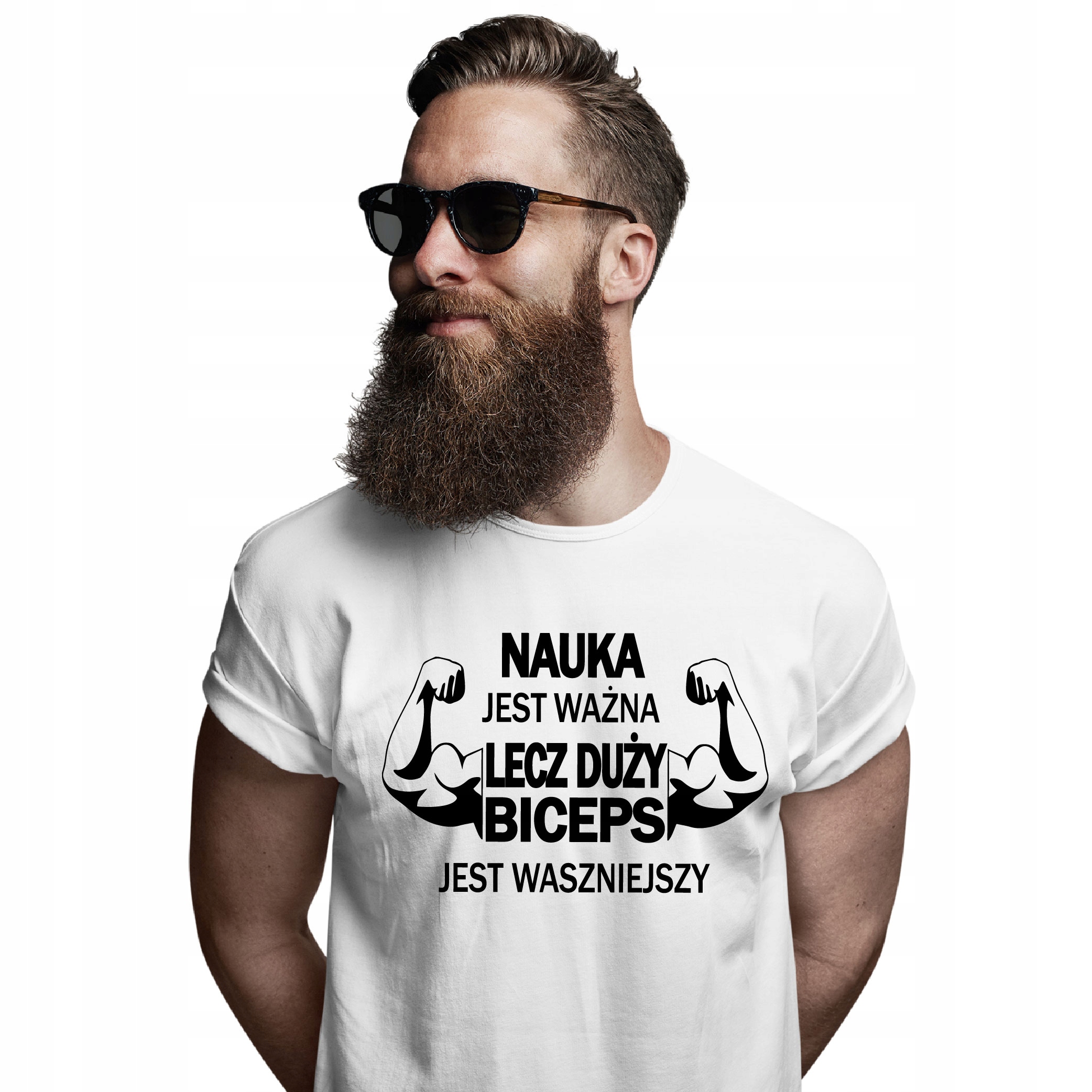 

Koszulka Nauka Jest Ważna Biceps Siłka