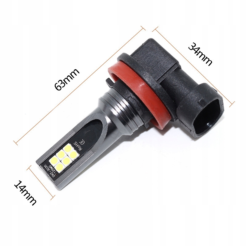 2x ŻARÓWKI LED H11 80W 360° 4000LM HOMOLOGACJA 6500K MOCNY LIGHT Rodzaj LED