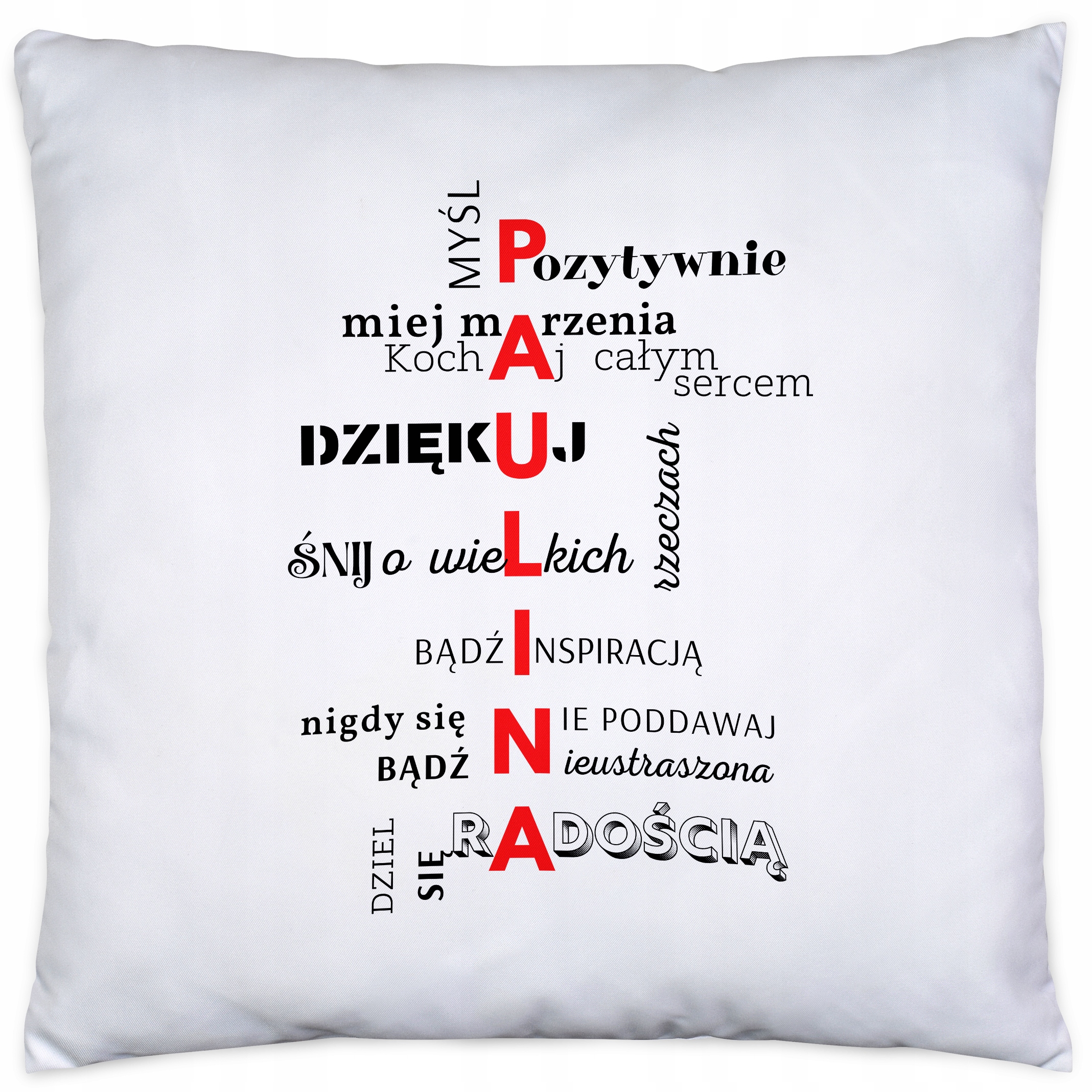 

Poduszka Motywacyjna Z Imieniem Paulina, Pauliny
