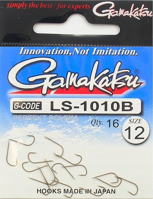 Haczyk Gamakatsu LS-1010B Nr.12 Light Brown Pole & Match Japan Hook 16 szt.