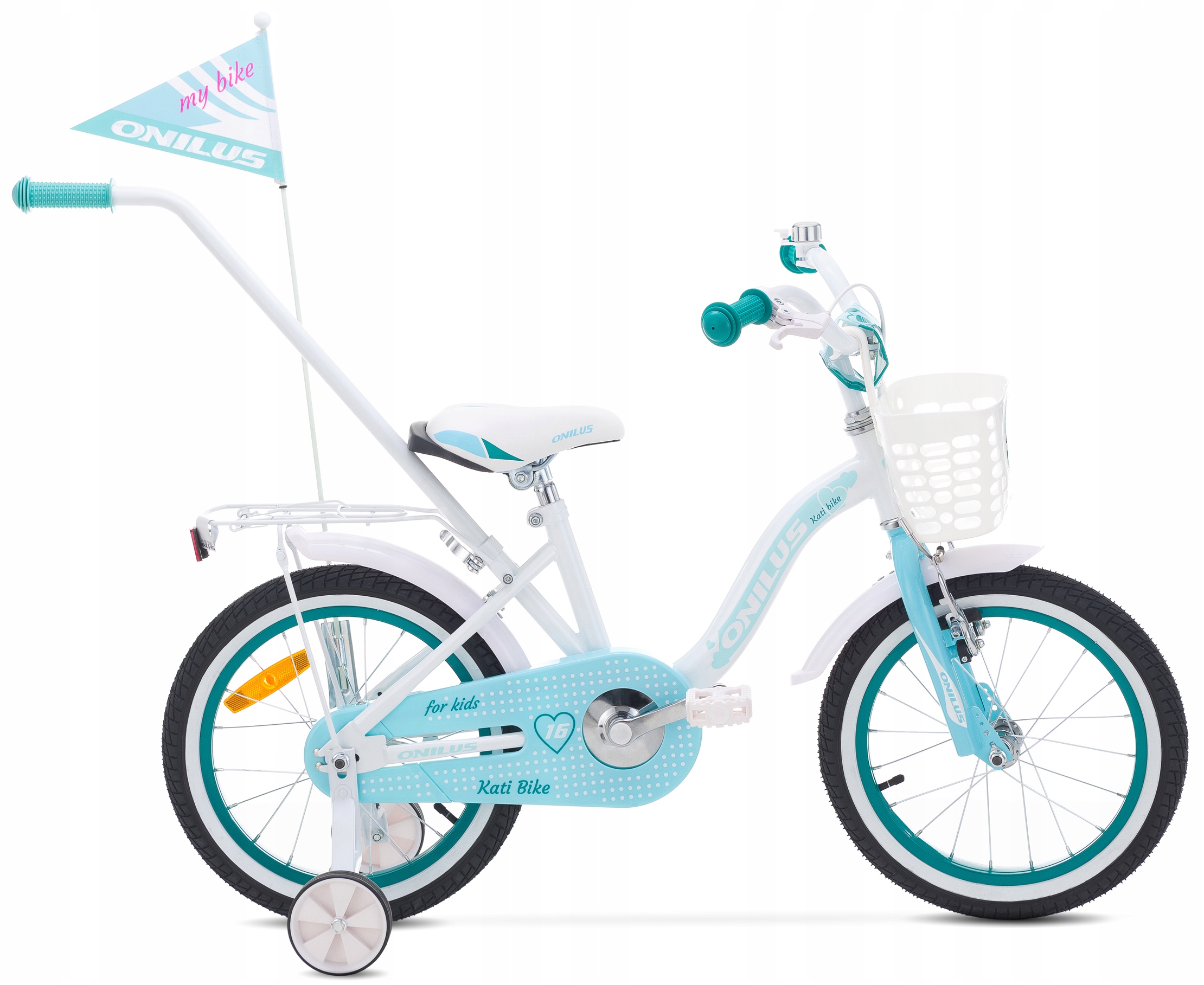 Rower 16 Onilus Kati Biały-mięta połysk Polski