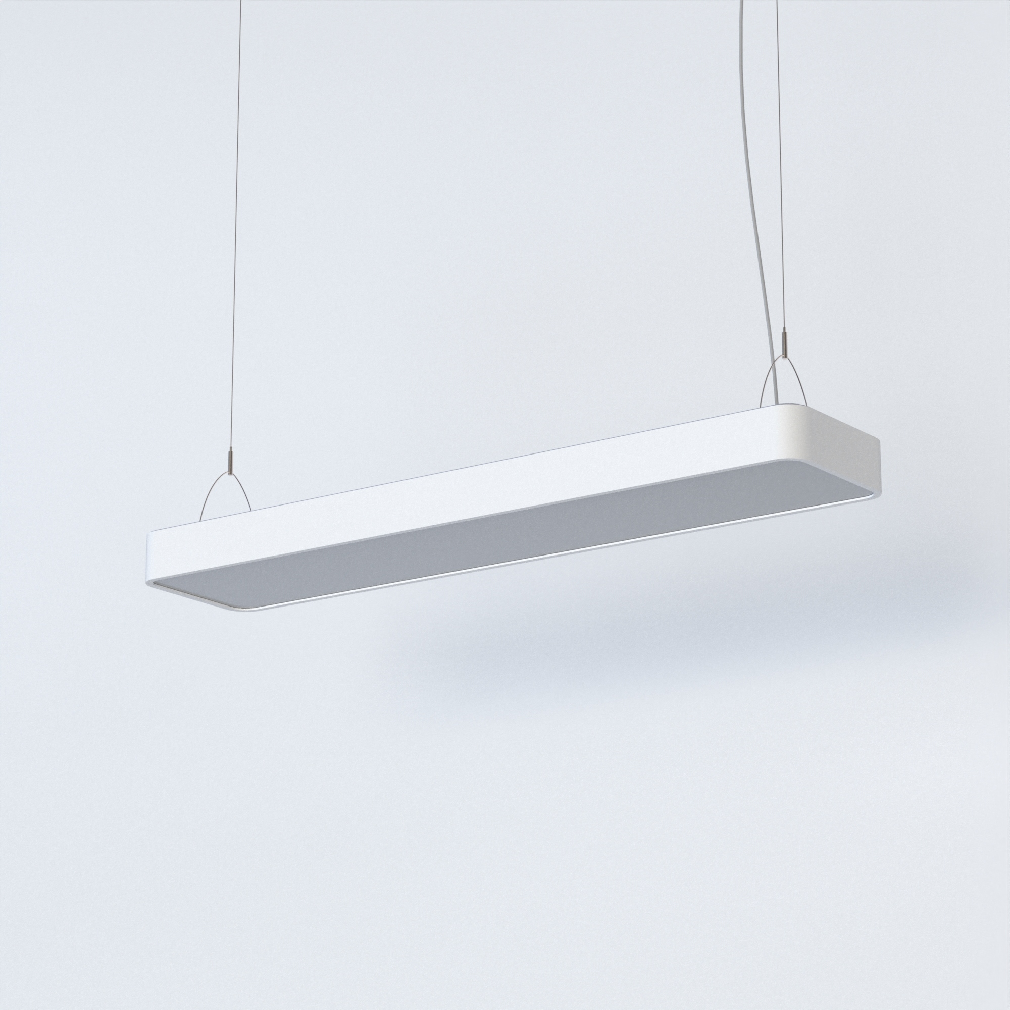Závesná lampa Nowodvorski Soft Led biela 150 cm, dĺžka 93.5 cm