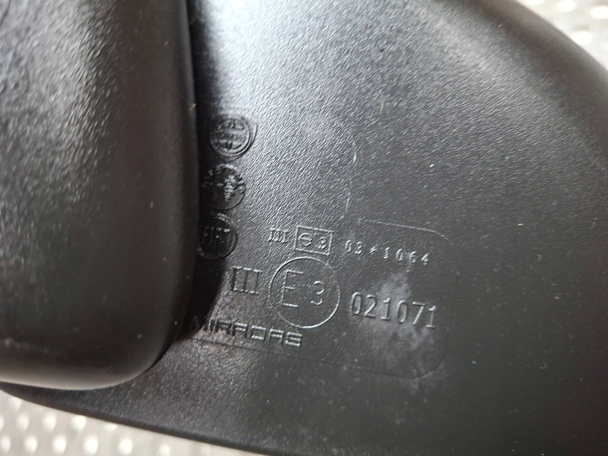 mirror exterior left manually FIAT PANDA III 2012