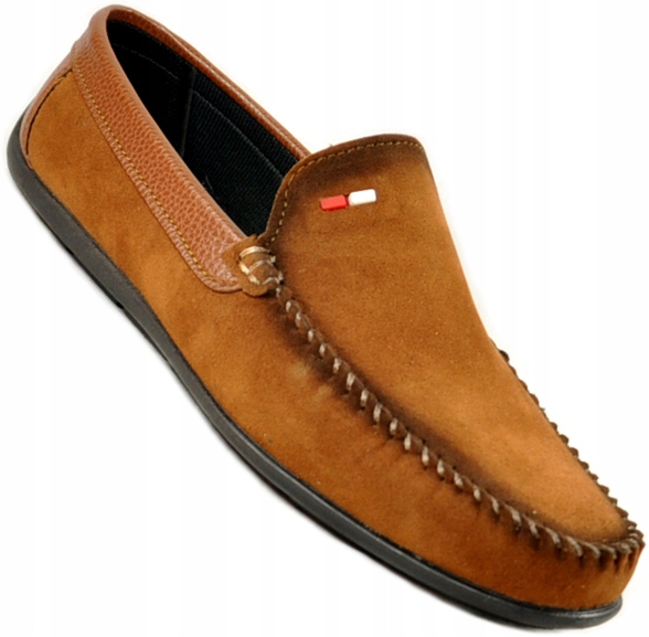 

M1361 Casual Brązowe Modne Wsuwane Mokasyny r.43