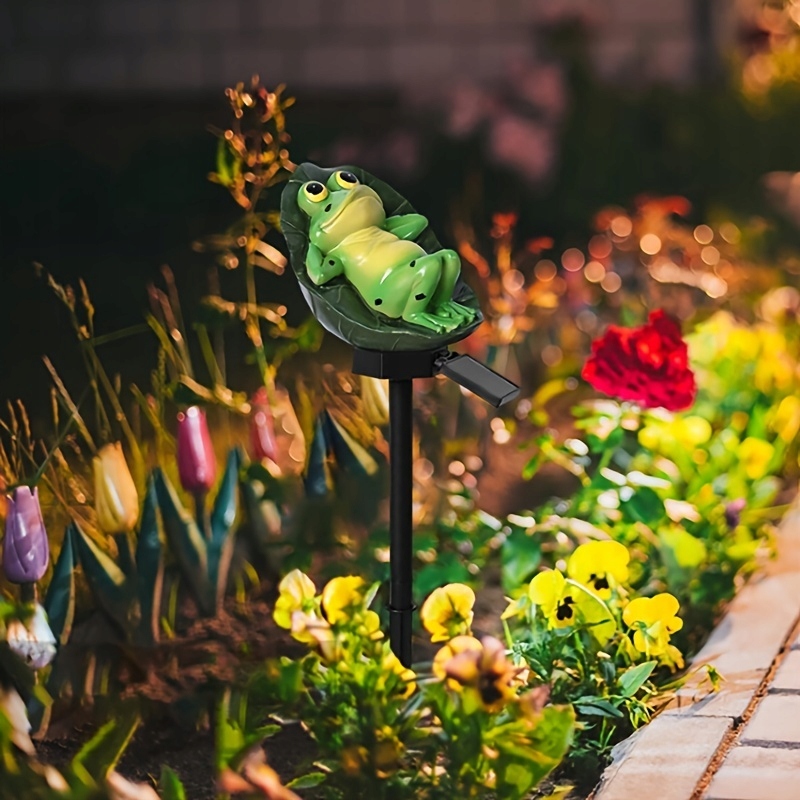 OGRODOWA LAMPKA SOLARNA LED ŻABA Marka inna