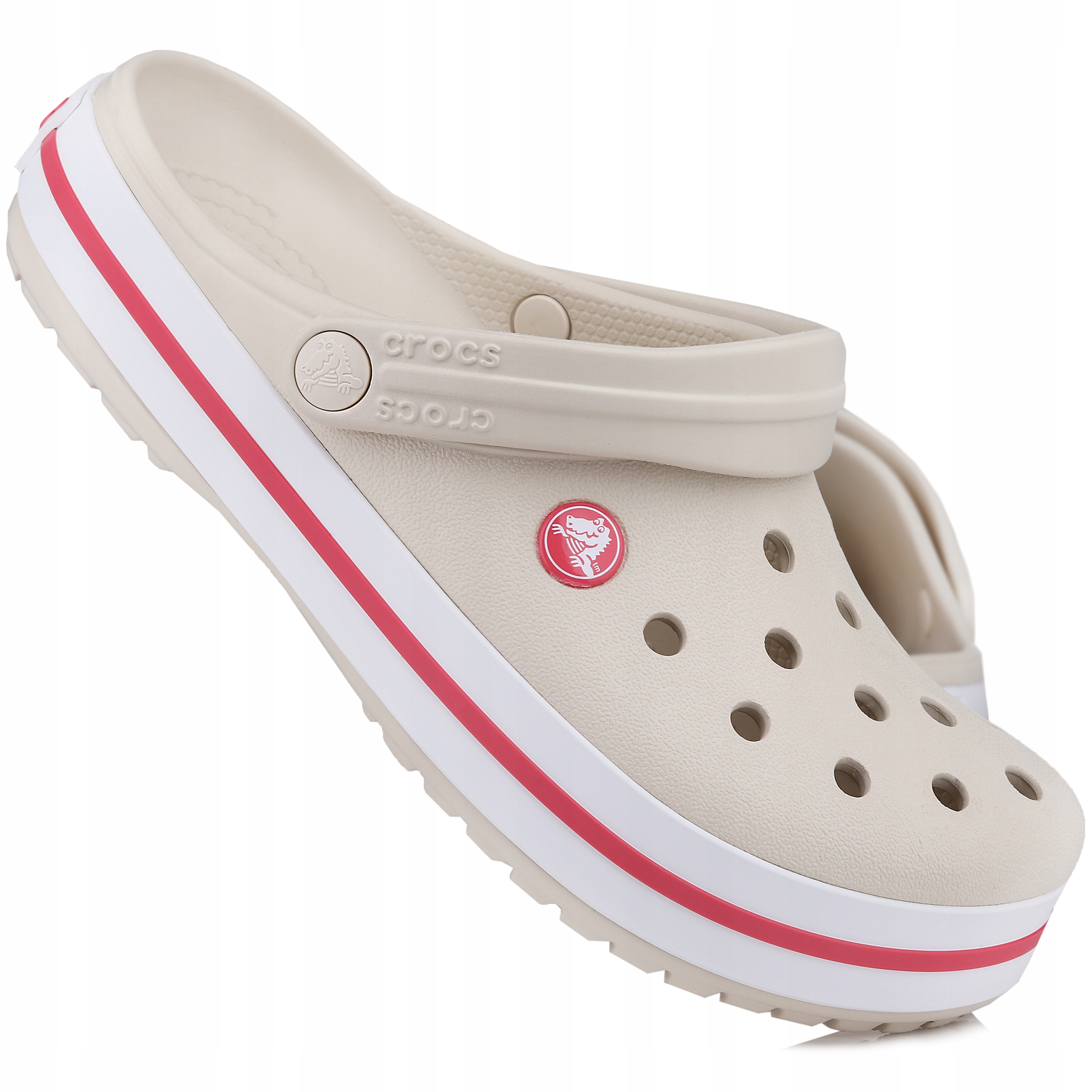 Nazouváky sportovní chodítka Crocs Crocband Beige 110161AS