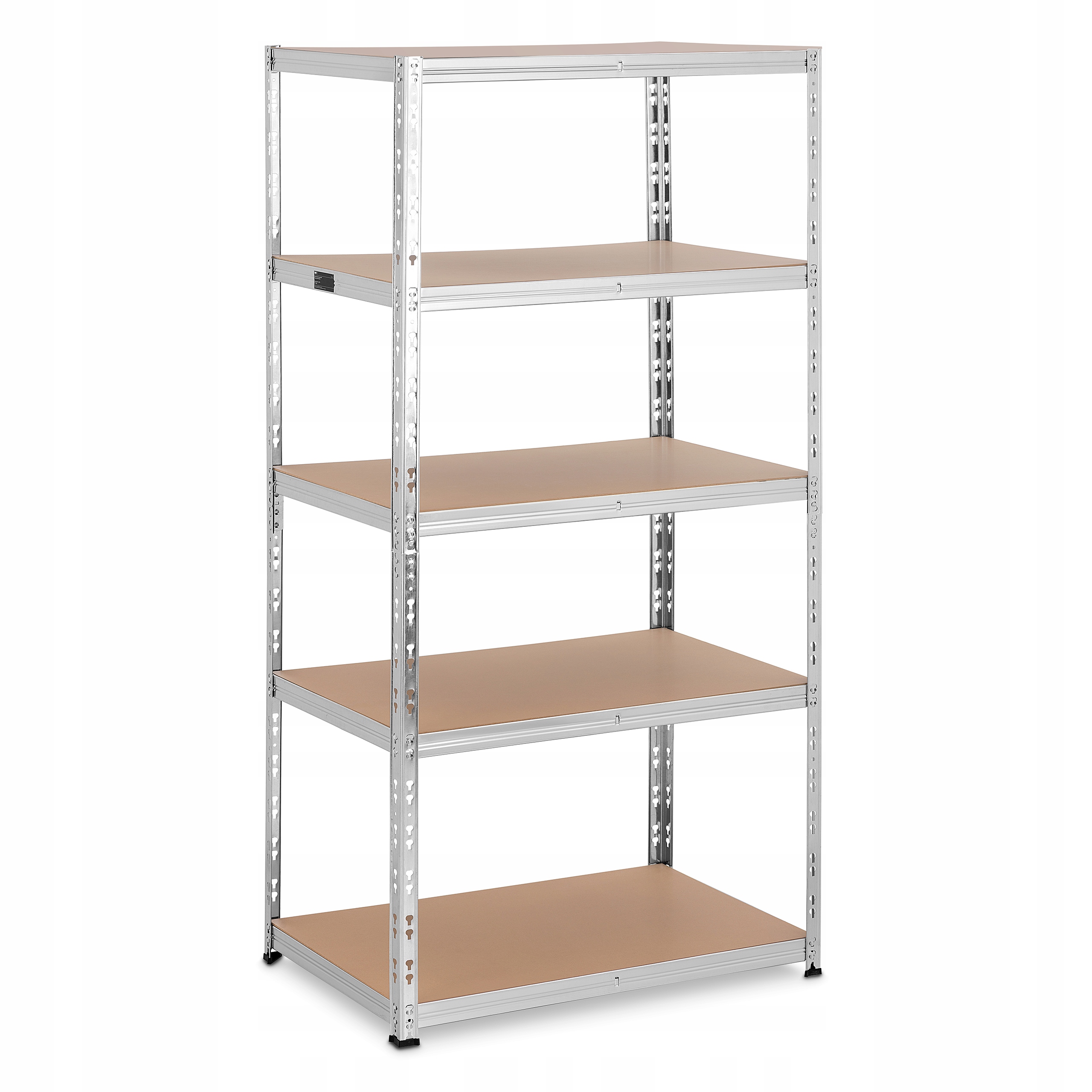Skladový Regál Msw 180x90x60 cm 5 polic 175 kg/stiskací police šedá