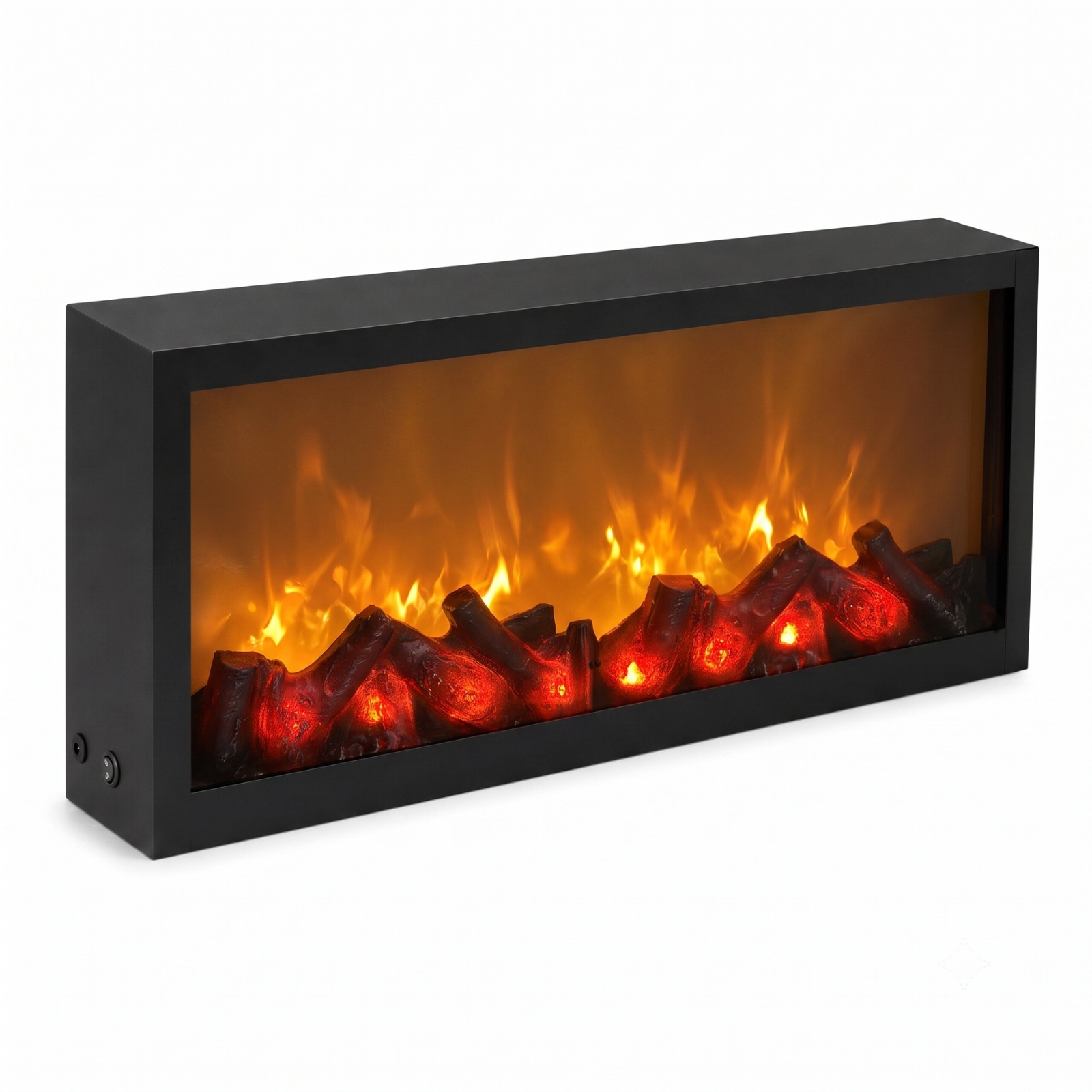 Dekorativní Led krb, kovový, 10 x 57 x 25 cm