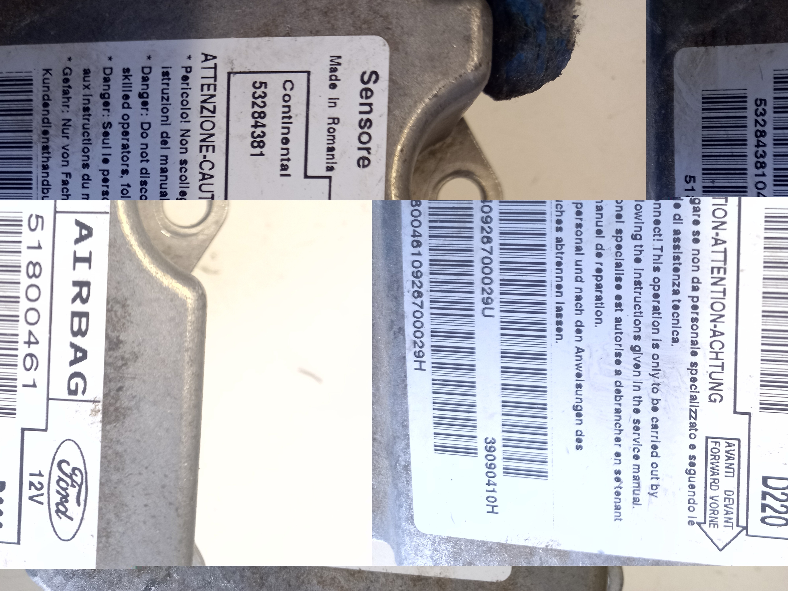 Блок airbag FORD KA II 53284381