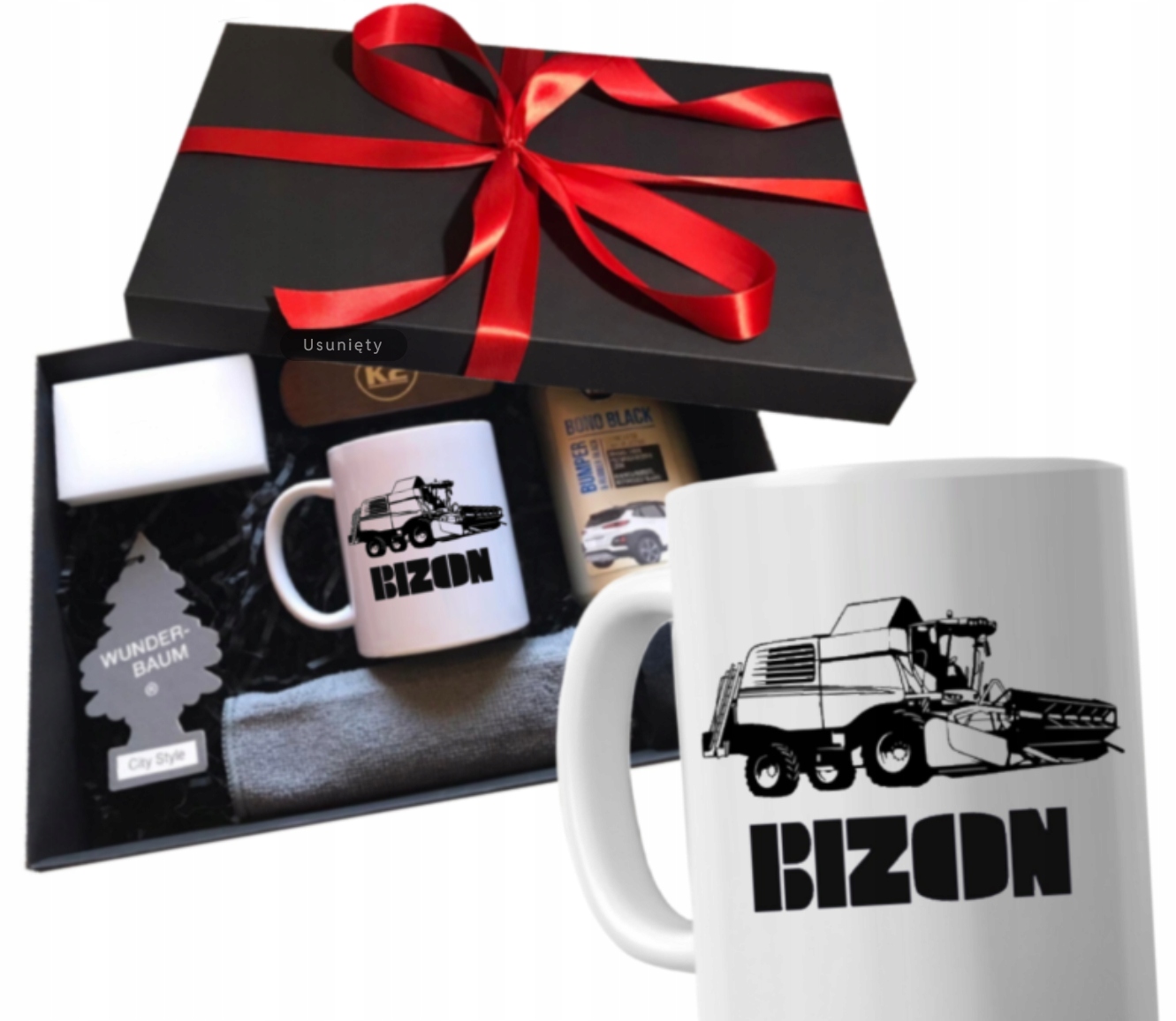 Sada dárek hrnků s vychytávkami pro kombajnistu narozeniny pro řidiče Bizon