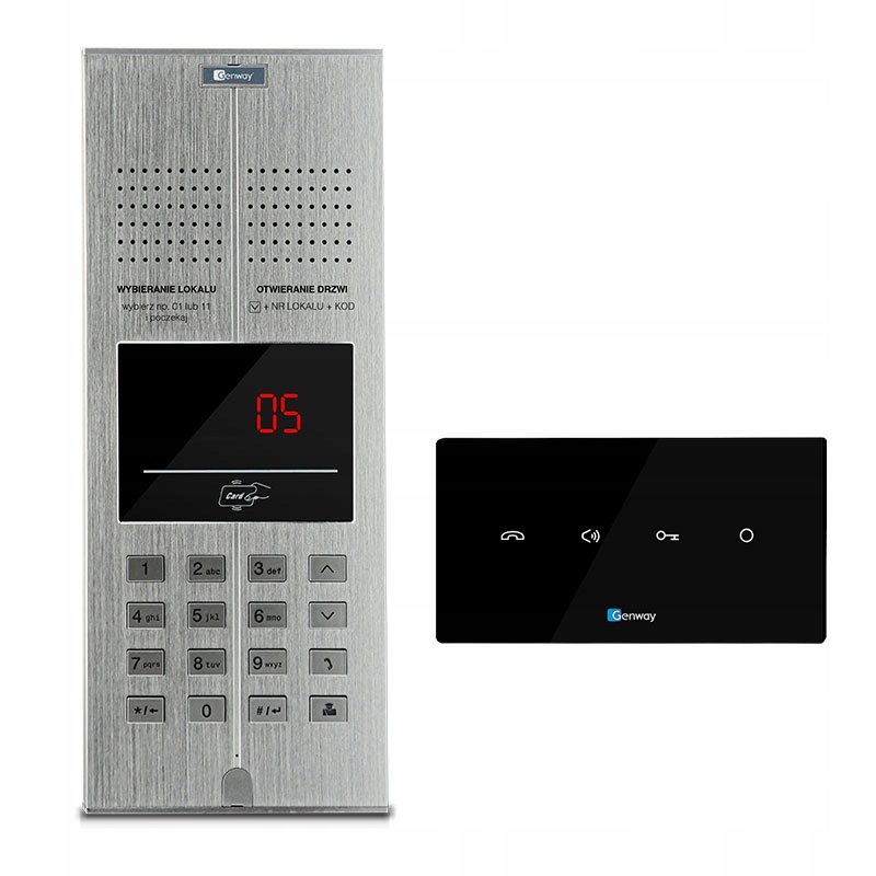 Domofon cyfrowy Genway 10-rodzinny zestaw Rfid głośnomówiący WL-03NL V2