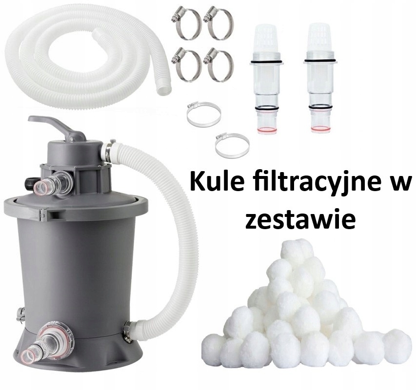 Pevný Malý filter Poolstar pre vírivku a bazén, ľahké filtračné gule