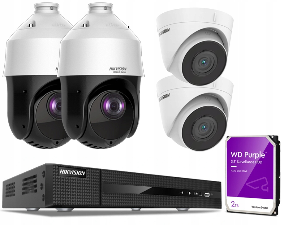 Monitorovací sada Hikvision Otočný 360 2Mpx Disk