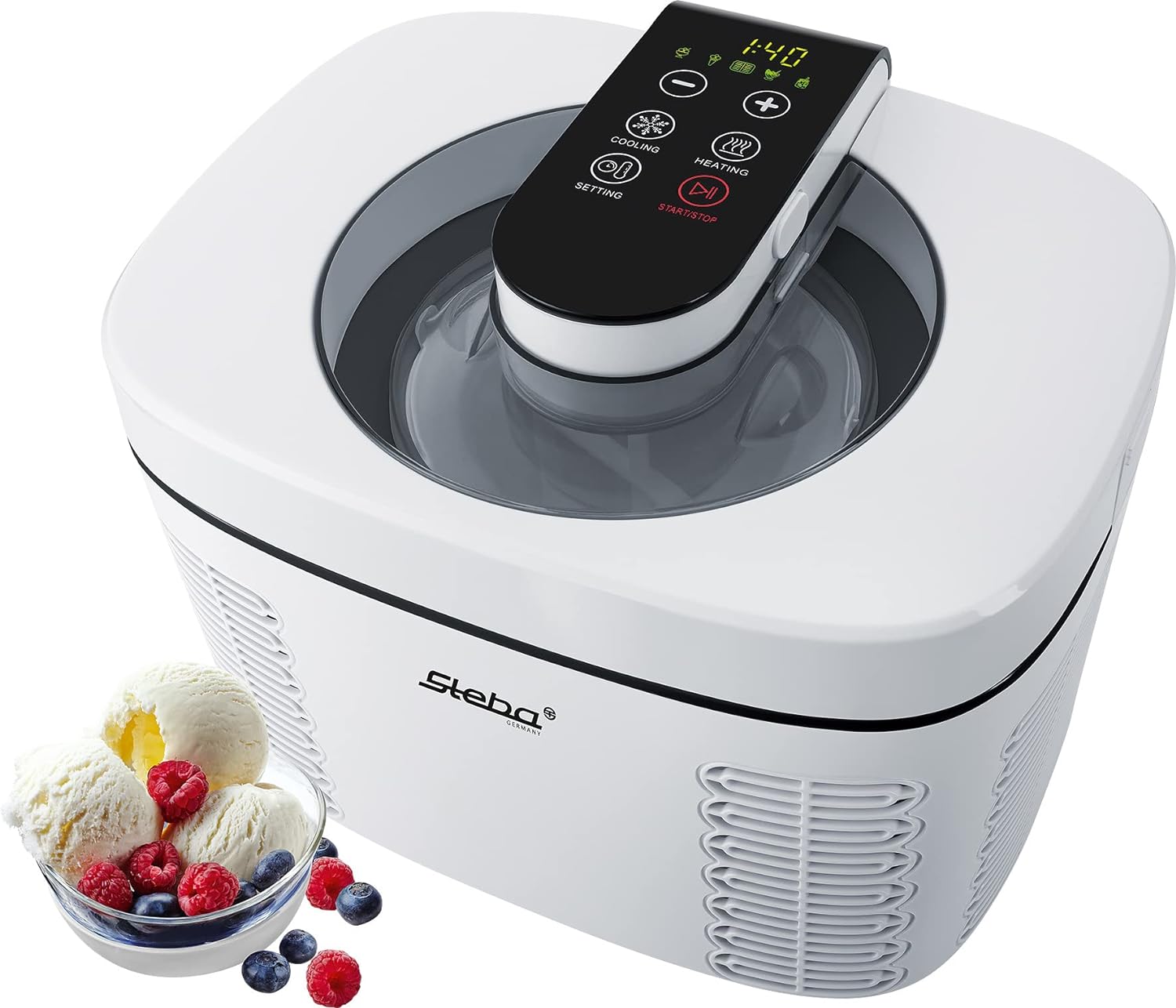 Stroj na výrobu zmrzliny a domácího jogurtu Steba IC 110