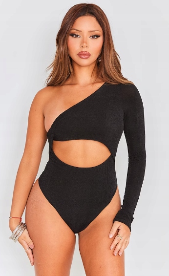 PRETTYLITTLETHING BODY DAMSKIE CZARNE 42 EGF