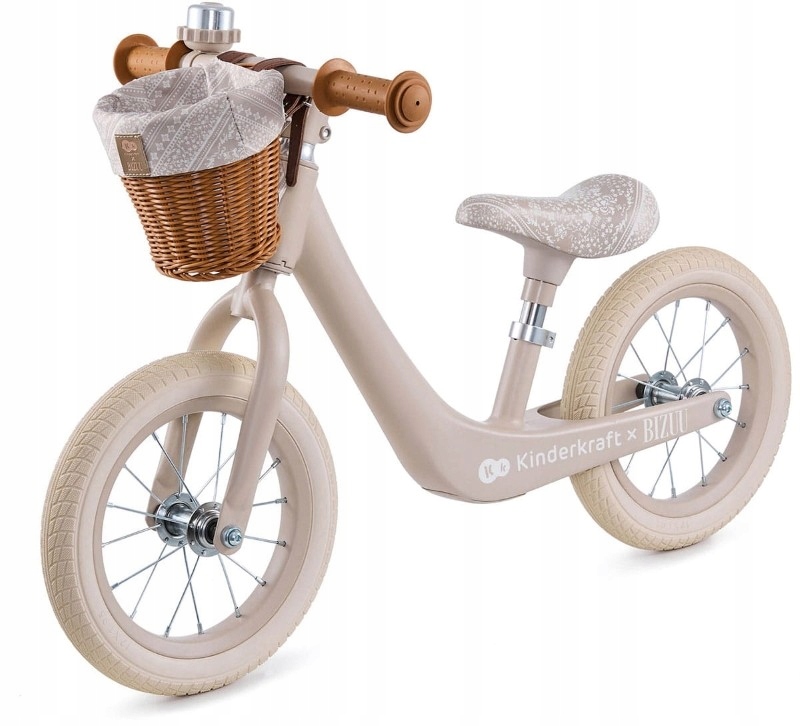Rower biegowy Kinderkraft Rapid 2 12" beżowy Bizuu