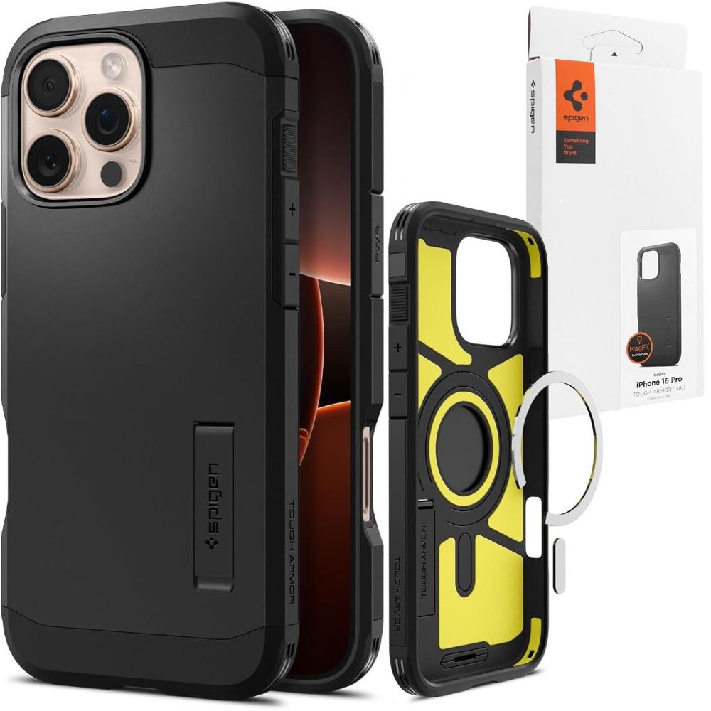 Pouzdro Spigen Tough Armor s MagSafe pro Apple iPhone 16 Pro, pouzdro