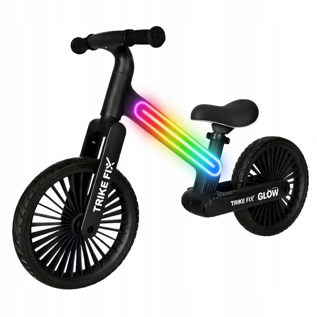 Rowerek biegowy Trike Fix Glow Led czarny