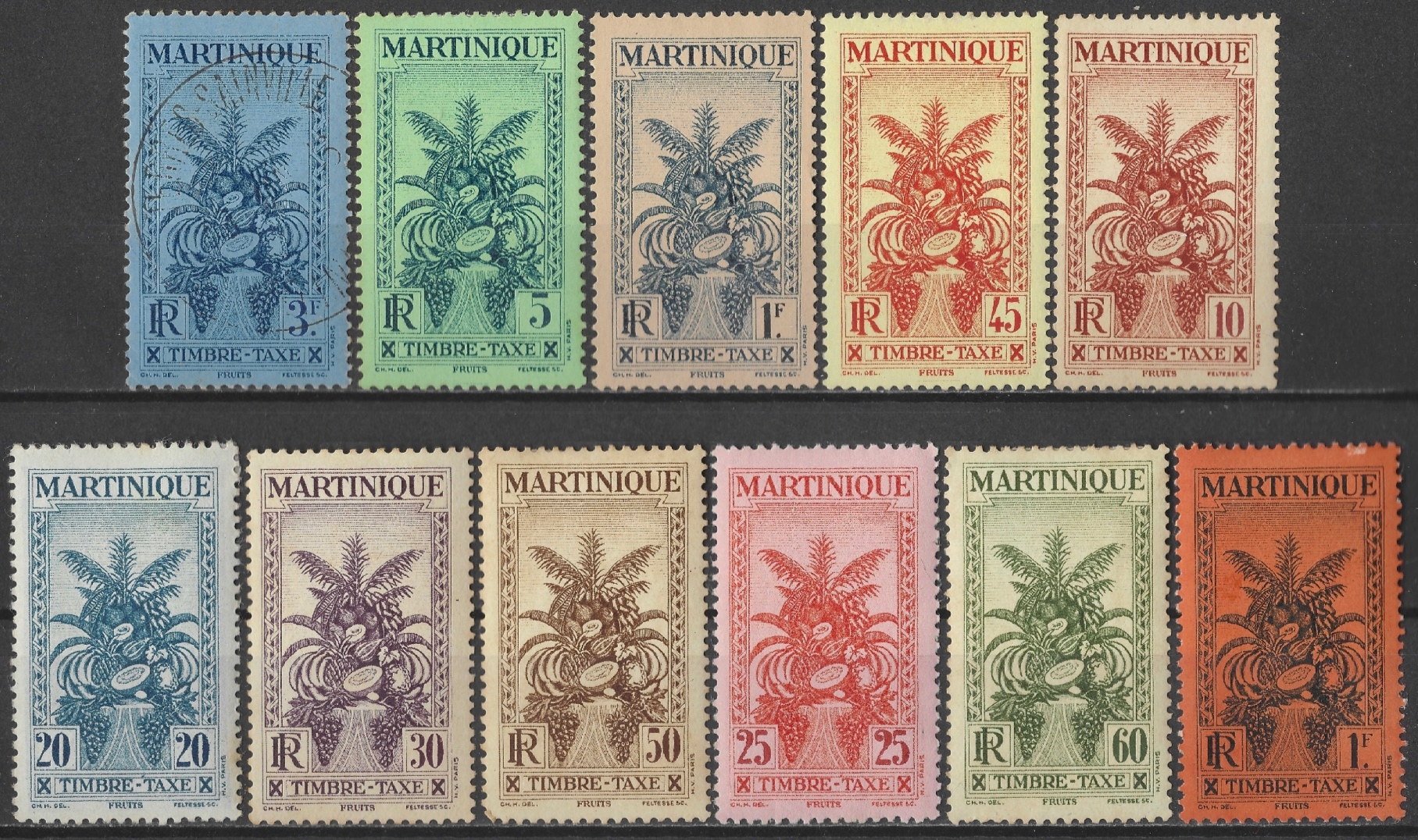 Martynika - taxe,kasowany* (1933)