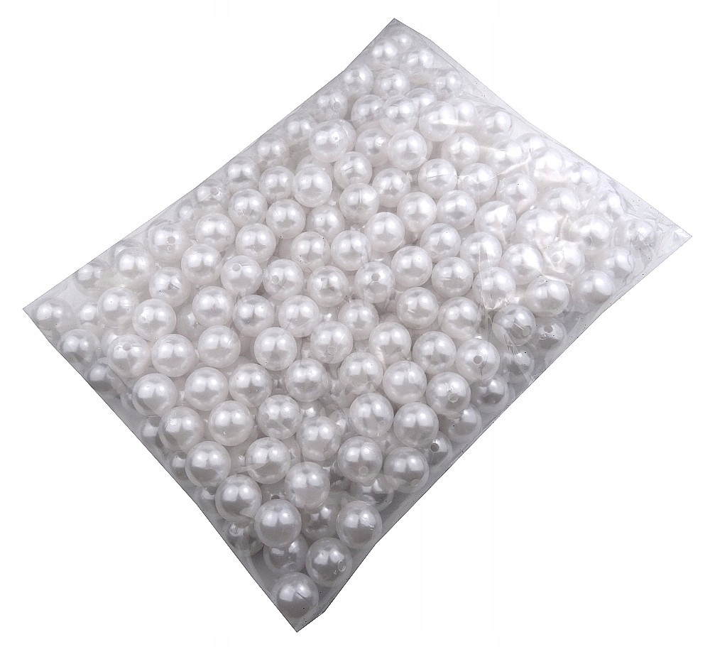 Korale perełki 16mm Białe 500g/200sz 14269