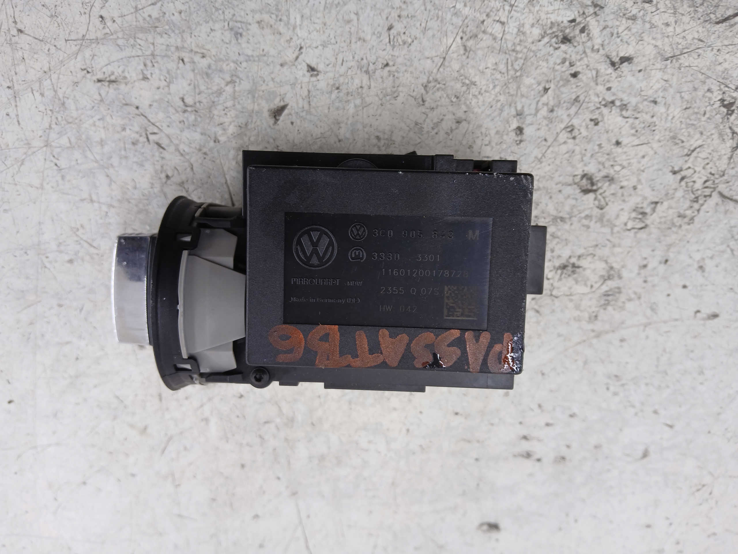 VW PASSAT B6 player ignition key 3C0905843M