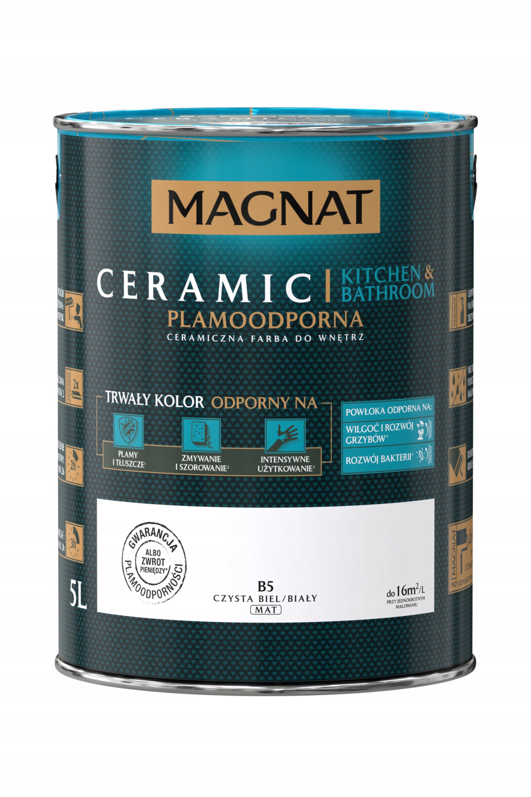 Kuchyňa Kúpeľňa 5L čistá Biela magnat keramika