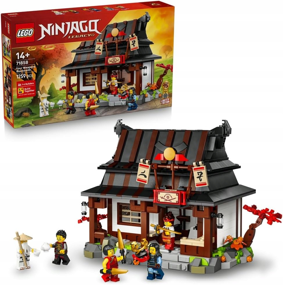 Lego Ninjago Kovárna Čtyři zbraně 15. výročí Konstrukční sada 71858 14+