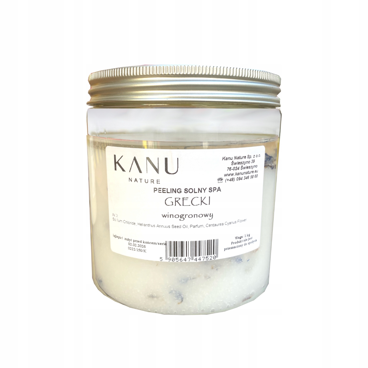 Kanu Tělový peeling Hroznové Víno 1000 g