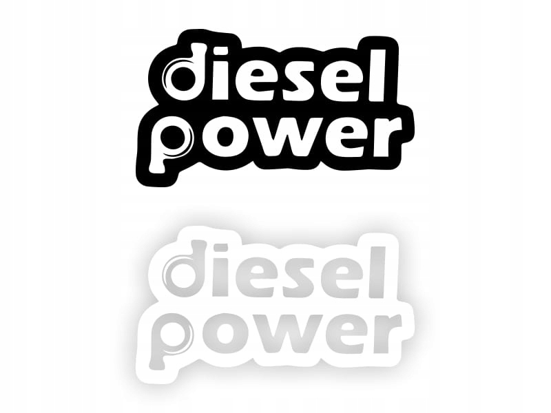 DIESEL POWER - Naklejka na samochód na auto KOLOR