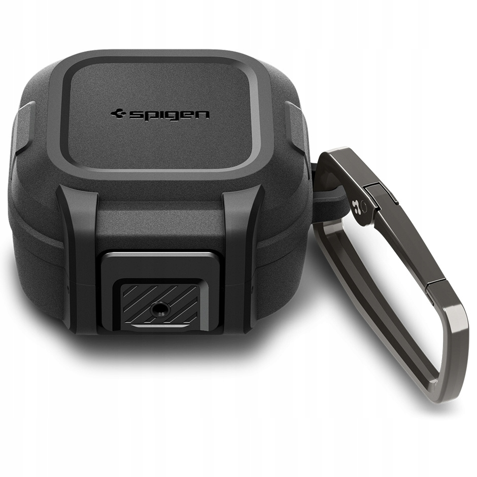 Pouzdro Spigen pro Galaxy Buds 4/Pro, pancéřové pouzdro s pojistkou a karabinou
