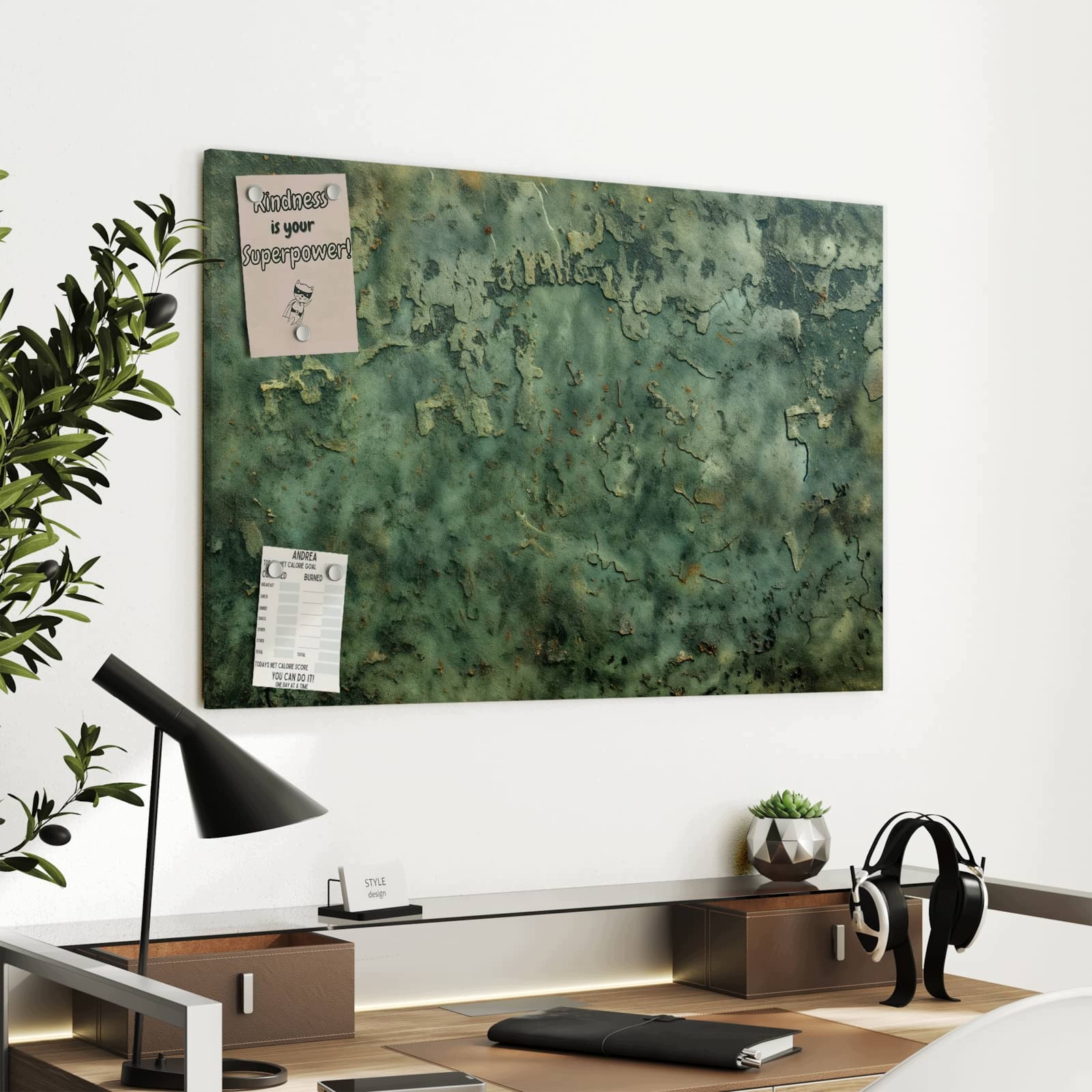 Magnetická tabule Zvětralé Textura 90 × 60 cm