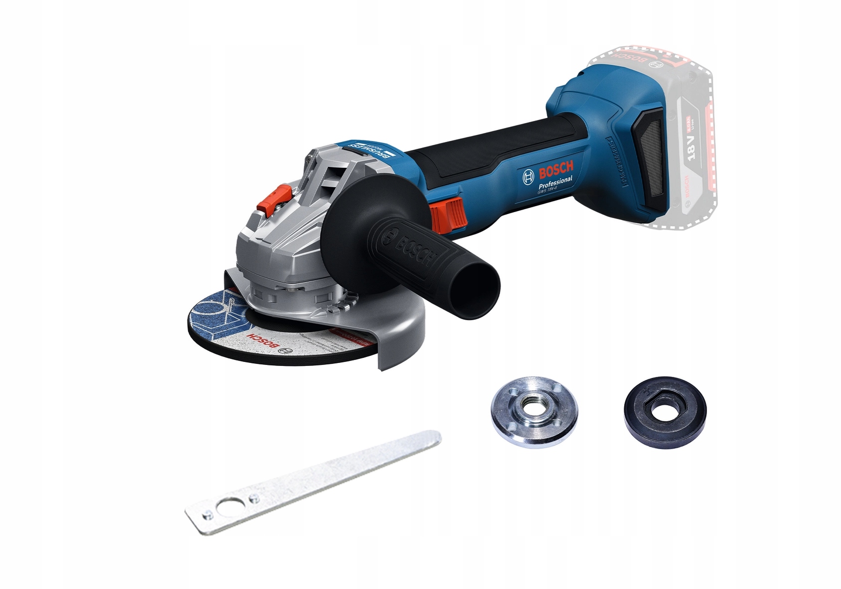 Bosch Gws 18V-8 Szlifierka kątowa akumulatorowe 800W 125mm 18V Body