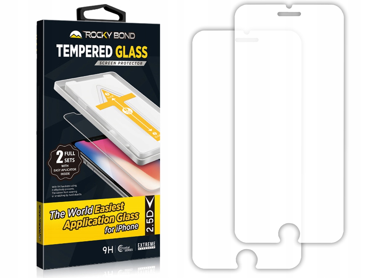 

Szkło Hartowane 9H pasuje z Etui do Iphone 8