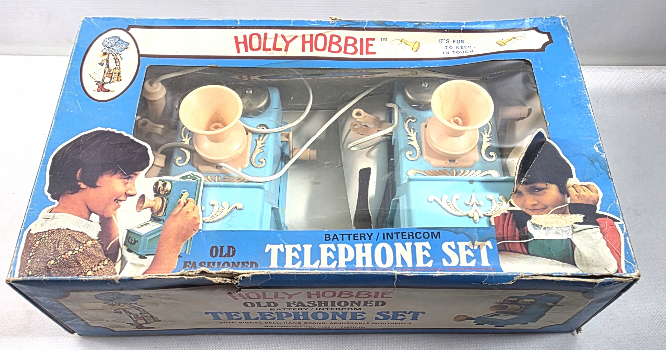 HOLLY HOBBIE TELEPHONE SET YUGOSLAVIA STARY ZABAWKOWY TELEFON Z 1978