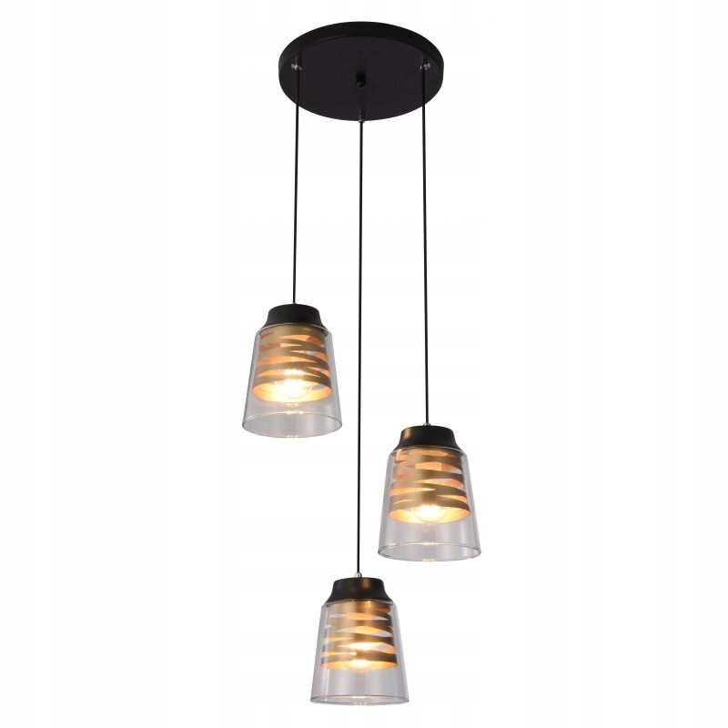 Závesná lampa tanier 3X60W E27 Fresno Candellux