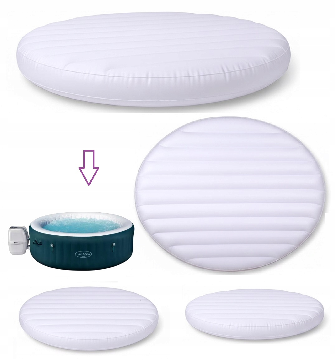 Kryt nafukovacího polštář Lay-Z-Spa Miami 196x66 cm