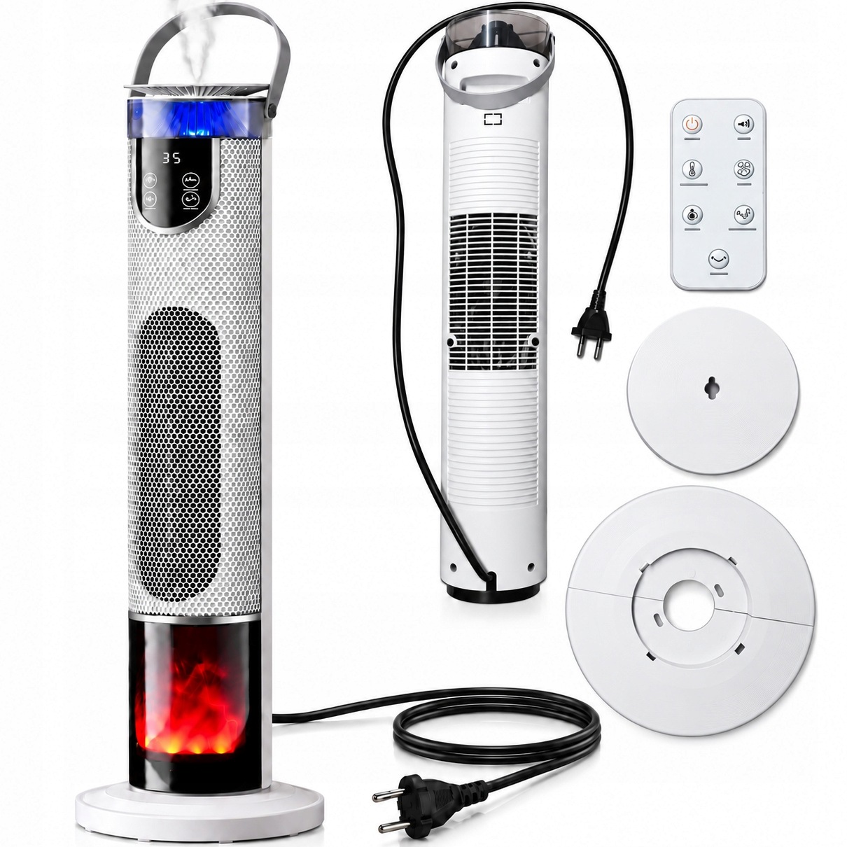 Termoventilátor Elektrický Sloupový Ohřívač 2000W Výkonný Keramický
